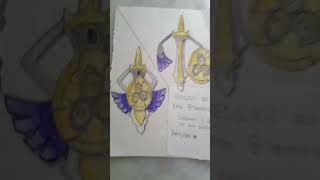 Aegislash TheEnderFrog pokemon drawing art [upl. by Alica]