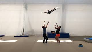 Acro mixed trio cirque du soleil workshop 2018 [upl. by Baelbeer]