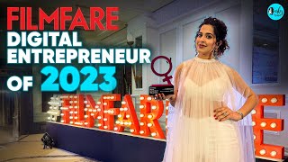 Kamiya Jani Wins Filmfare Digital Entrepreneur Of The Year 2023  Curly Tales ME [upl. by Bloch]