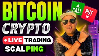 🔴BTC Live  Bitcoin Live Trading In Hindi  Crypto Trading  10 Oct cryptotrading bitcointrading [upl. by Neoma]