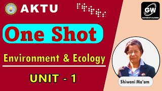 ONE SHOT I UNIT1 I ENVIRONMENT AND ECOLOGY I by Shivani Agarwal Maam I Gateway Classes I AKTU [upl. by Orimlede639]