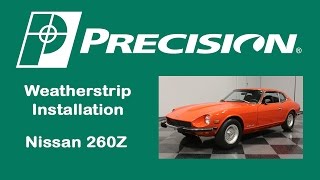 19701978 Datsun 240260280Z Inner Rear Hatch Weatherstrip Install [upl. by Sitof490]