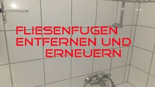 Fugen entfernen und erneuern Mit dem BOSCH GWS 10876 VEC [upl. by Euqinot38]