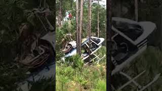 Bell 206 Helicopter Crash  How to Remove a Wreck shorts helicopter helicoptercrash [upl. by Lilahk]