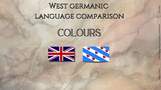 English and Frisian Comparison Colours  English Linguistics frisian [upl. by Fita199]