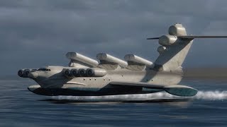 Lunclass Ekranoplan Launching a P270 Moskit [upl. by Niarb807]