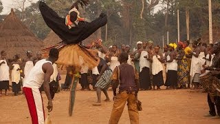 Stilt Dance Ceremony Ivory Coast Overlanding West Africa [upl. by Assirrem]