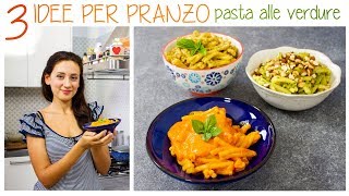 3 IDEE PER LA PASTA  RICETTE VELOCI E FACILISSIME  CREMA DI PEPERONI PESTO TRAPANESE ZUCCHINE [upl. by Male]