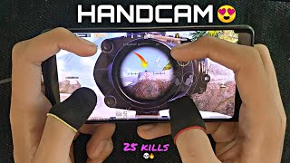 HANDCAM  ANDROID 🥵  FASTEST 4 FINGER  GYROSCOPE PUBGMOBILE 🔥✔️ [upl. by Diarmuid]