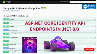 ASPNET Core Identity Endpoints NET 80  Using the Identity API endpoints🌟🚀💥 [upl. by Lebna266]