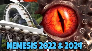 Nemesis Alton Towers 2022 amp 2024 comparison [upl. by Fortin609]