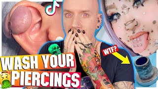 The WORST CRUSTY PIERCINGS On The Internet  New TikTok Piercing Fails 18  Roly [upl. by Iohk]