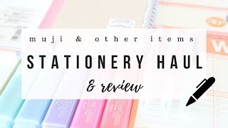 Muji stationery haul amp honest reviews  2018  studytee [upl. by Yeliah]