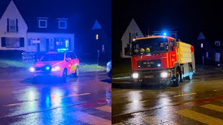 Uitruk brandweer post Putte voor brand voertuig klein in Koningshooikt Lier [upl. by Rosenbaum]