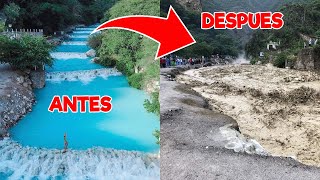 TODO lo que PASO en las GRUTAS DE TOLANTONGO se desborde del rio 🛑 [upl. by Aneeres260]