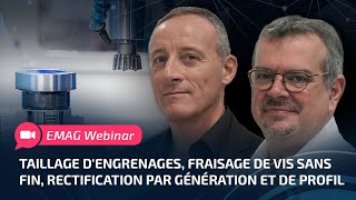 Fraisage de vis sans fin amp de la rectification par génération dans la production  Webinar  EMAG [upl. by Norb]