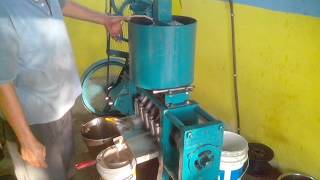 Coconut Oil Extraction using Mini Expeller 1535 in Goa [upl. by Eelyma870]