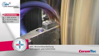 Drehen einer Walze mit SPK® Schneidkeramik [upl. by Calvina]