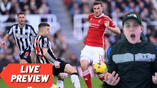 NOTTM FOREST VS NEWCASTLE UTD LIVE PREVIEW [upl. by Anaxor]