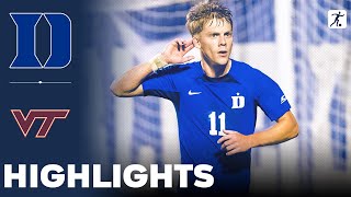 Duke vs Virginia Tech  NCAA College Soccer  Highlights  November 06 2024 [upl. by Rodrigo]