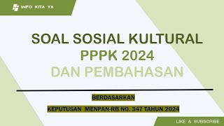 SOSIAL KULTURAL PPPK  Sesuai Kisikisi pppk viralvideo fypyoutube soalpppk2024 [upl. by Cutter]