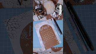 DIY  Calendar August 2024  ⚫⚪🟤 augustcalendar diyideas drawings [upl. by Beryle]