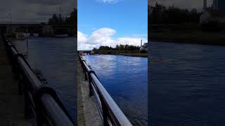 River shannon lanesborough bridge and power station ireland scenery [upl. by Rebor72]