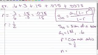 82 Finding the sum of a finite geometric series [upl. by Krongold646]