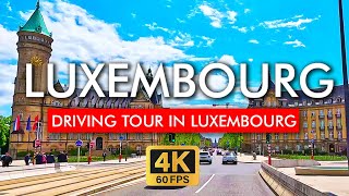 🇱🇺 Luxembourg Driving Tour 2024 in 4K Video Explore The Richest City in The World [upl. by Aettam]