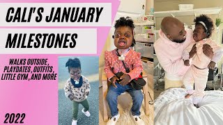 JANUARY DEVELOPMENTAL MILESTONES PFEIFFER SYNDROME  TWO YEAR OLD [upl. by Thompson435]