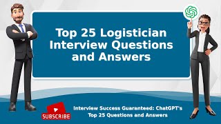 Logistician Interview Questions and Answers  Top 25 [upl. by Oznole316]