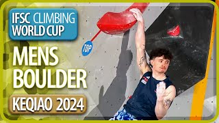 Bouldering Finals  Keqiao  Mens  IFSC World Cup [upl. by Arednaxela]