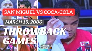 SAN MIGUEL VS COCACOLA  March 15 2006  FULL GAME  PBA THROWBACK GAMES [upl. by Lalla]