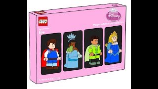 LEGO bricktober pack 1 Disney Princess box set draft [upl. by Greyso]