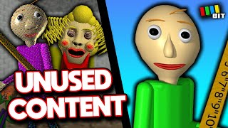 Baldis Basics Classic Remastered Unused Content  LOST BITS TetraBitGaming [upl. by Cerell]