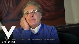 Verissimo  La commozione di Enzo Iacchetti nel ricordare Maurizio Costanzo [upl. by Aldos]