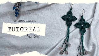 BRINCO DE MACRAME  TUTORIAL PASSO À PASSO  VIAJ’ARTE TUTORIAIS [upl. by Yrailih]