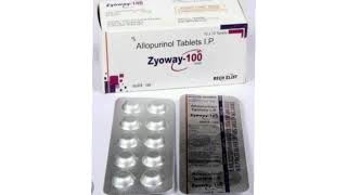 Zyoway 100 Tablets Allopurinol Tablets IP [upl. by Adyaj]