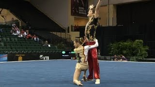 Laure de Pryck and Nicolas Vleeshouwer  Mixed Pair  2012 ACRO Worlds  Qualifications [upl. by Joice]