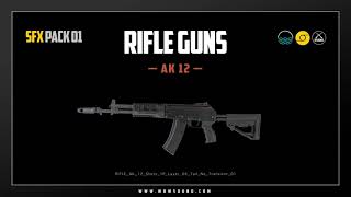 Rifle Guns Sound Effect Vol 1 Long Demo  Royalty free Gunshot sound effect by WOW Sound [upl. by Andree]