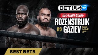 UFC Fight Night Rozenstruik vs Gaziev Predictions  UFC Full Card Picks amp Betting Breakdown [upl. by Tdnaltroc418]