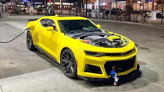 HOODLESS CAMARO ZL1 whine so LOUD [upl. by Leblanc]