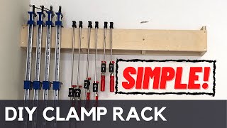 DIY CLAMP RACK  WOODWORKING [upl. by Annabel497]