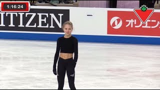 Alexandra Trusova  Skate Canada 2019 Practice №1 runthru [upl. by Edyth484]