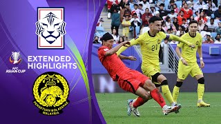 South Korea vs Malaysia  Extended Highlights  AFC Asian Cup  CBS Sports Golazo [upl. by Kosse]