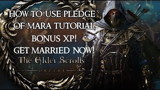 The Elder Scrolls Online How to use Pledge of Mara [upl. by Ahaelam988]