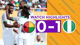 GUINEABISSAU VS NIGERIA01AFCON QUALIFIERSGOALSampHIGHLIGHTS [upl. by Ailegna]