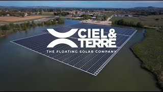 2022  Montpezat floating solar project Hydrelio® technology France [upl. by Karola]