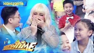 Vhong asks Lucas and Imogen the gifts they received from Vice Ganda  It’s Showtime [upl. by Annim265]