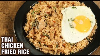 Thai Chicken Fried Rice  Restaurant Thai Fried Rice  Main Course Party Recipe  Tarika [upl. by Zenger]